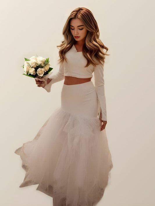GIADA Two Piece Wedding Dress (In Stock)