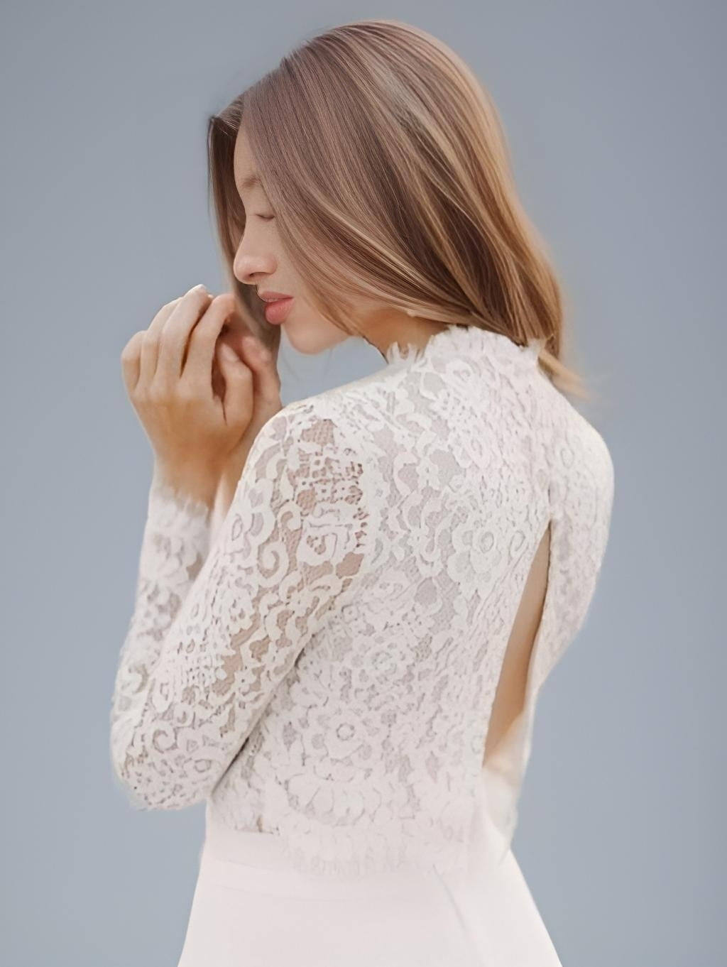 Chic Bohemian Bridal Gown with Sexy Backless Design