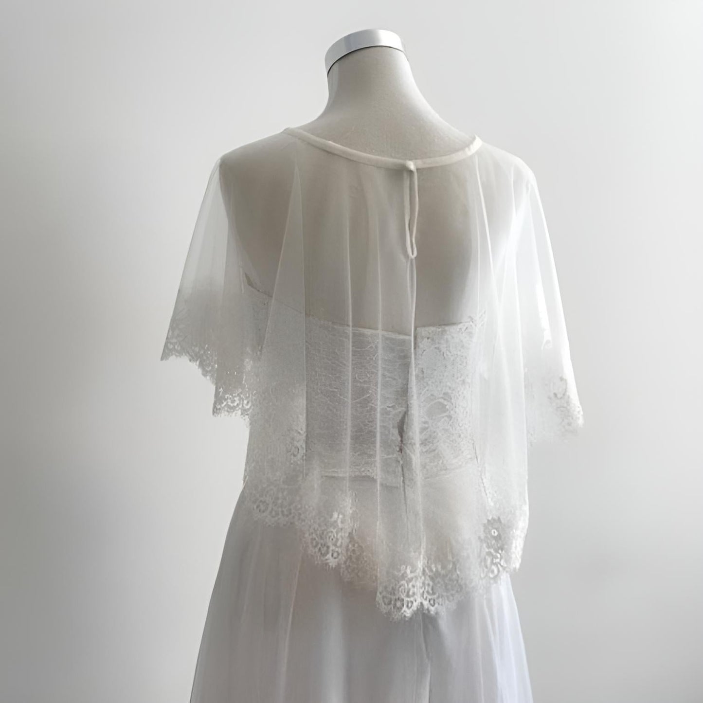 Bridal Cover Up Bolero with Lace Trim - Jacket