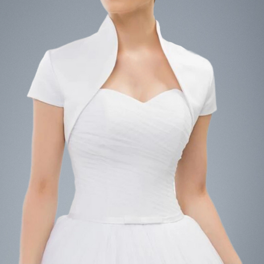 Bridal Satin Bolero Top