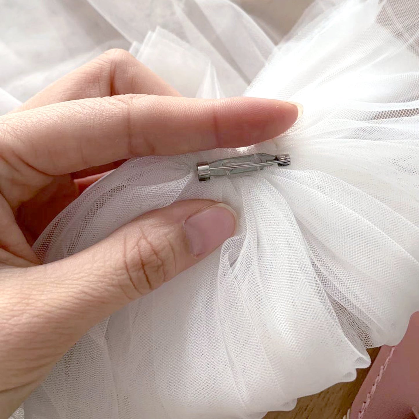 Mini Bridal Wings Veil with Bows