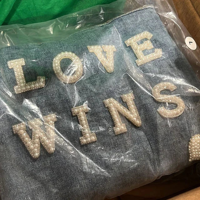 Veste en jean de mariée personnalisée