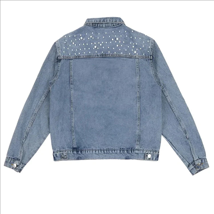 Embroidered Future Mrs. Name Pearl Jacket - Bridal