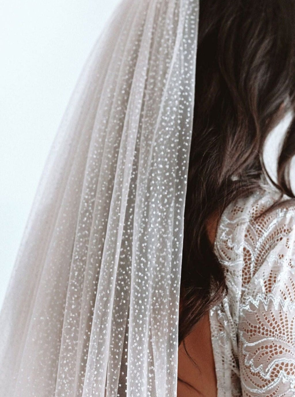 Glittering Wedding Veil (75cm - 500cm) - Bridal
