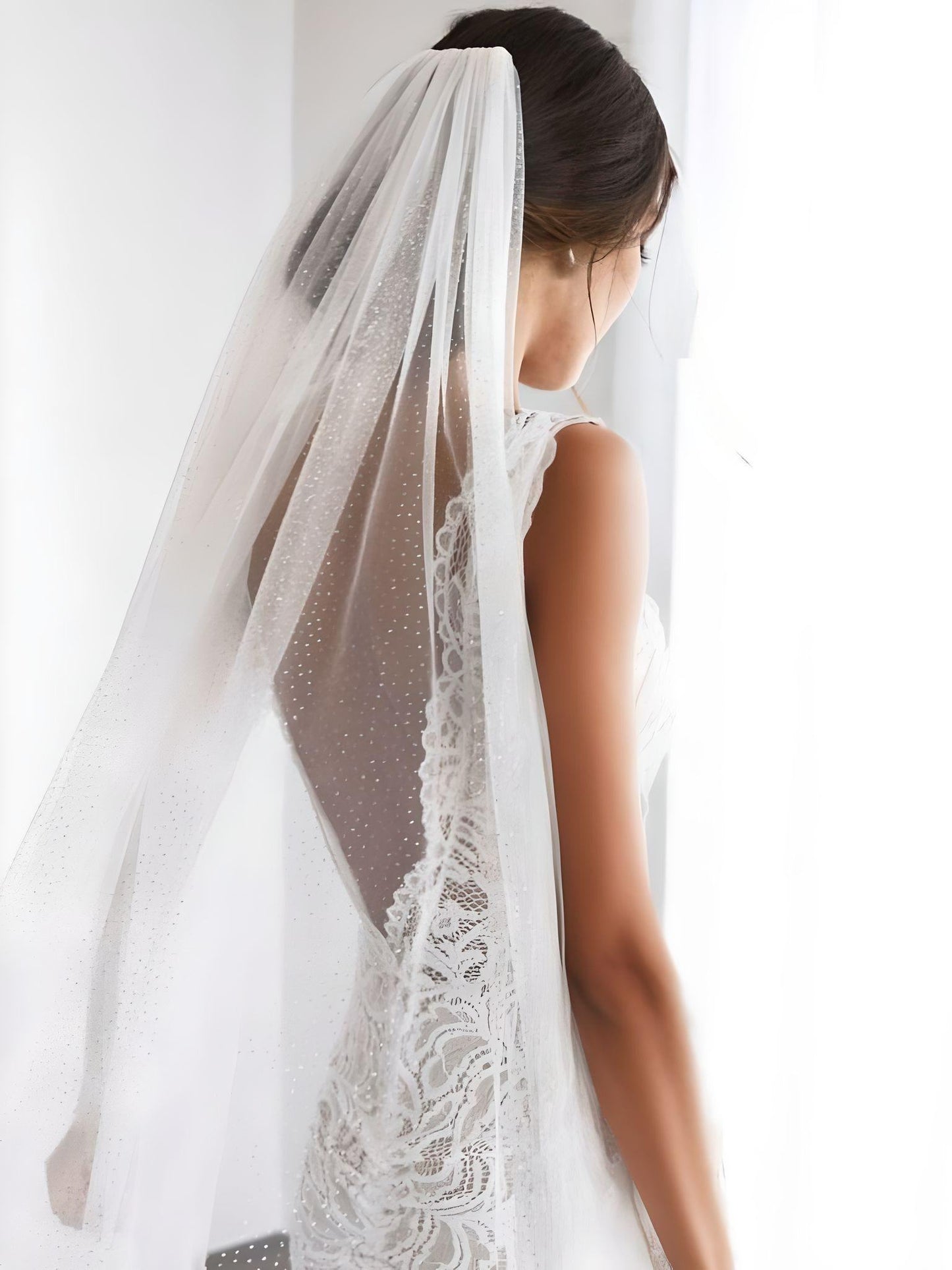 Voile de mariage scintillant (75 cm-500 cm)