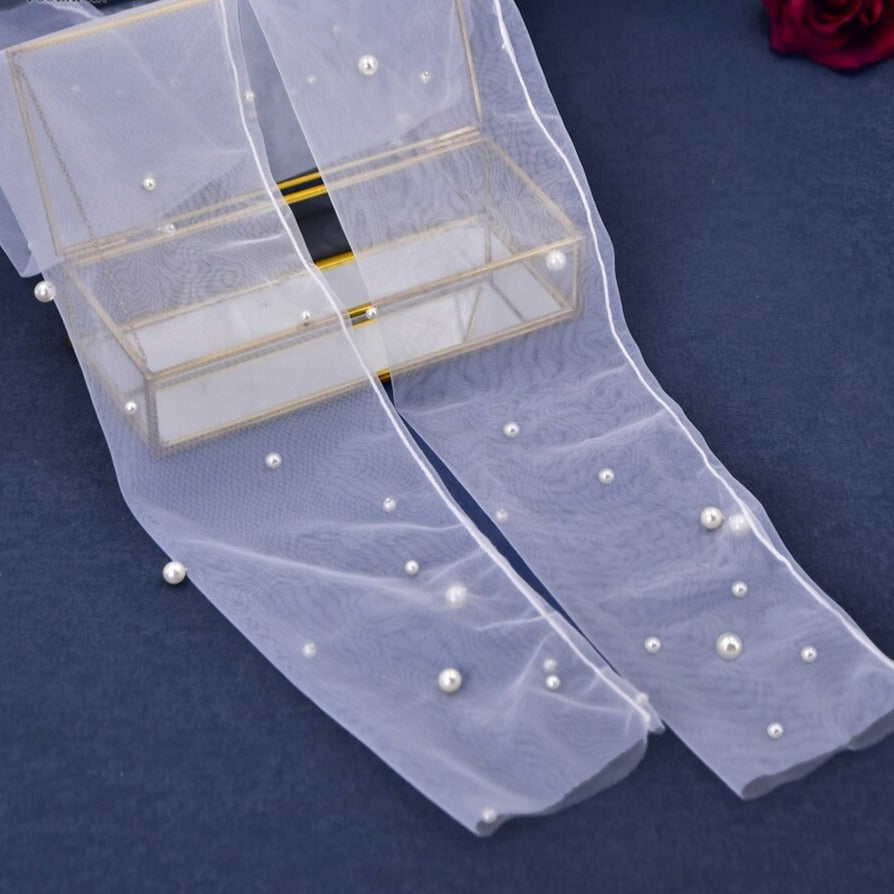 Removable Bridal Sleeves with Pearls