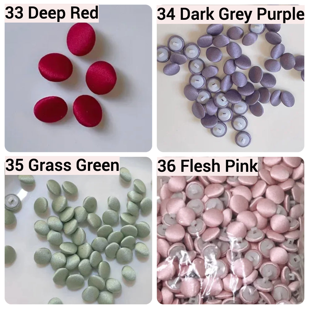 Satin Cloth Buttons & Buttonholes