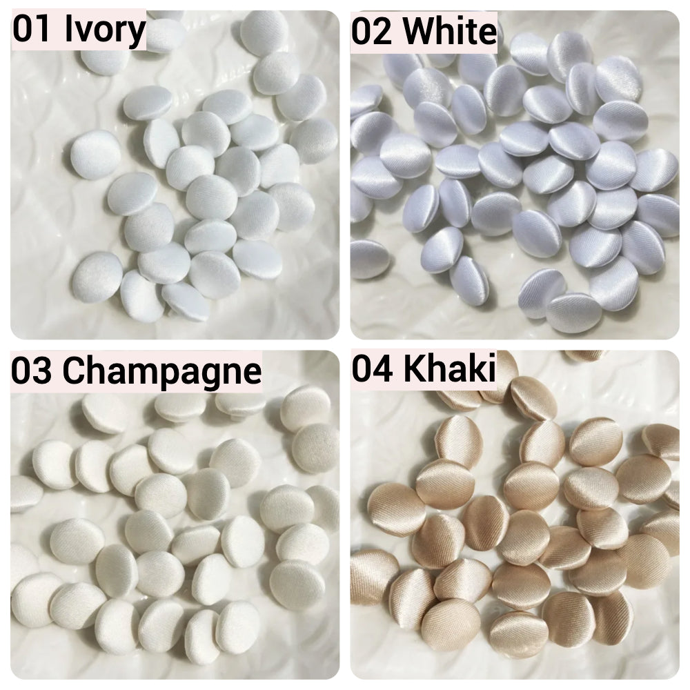 Satin Cloth Buttons & Buttonholes
