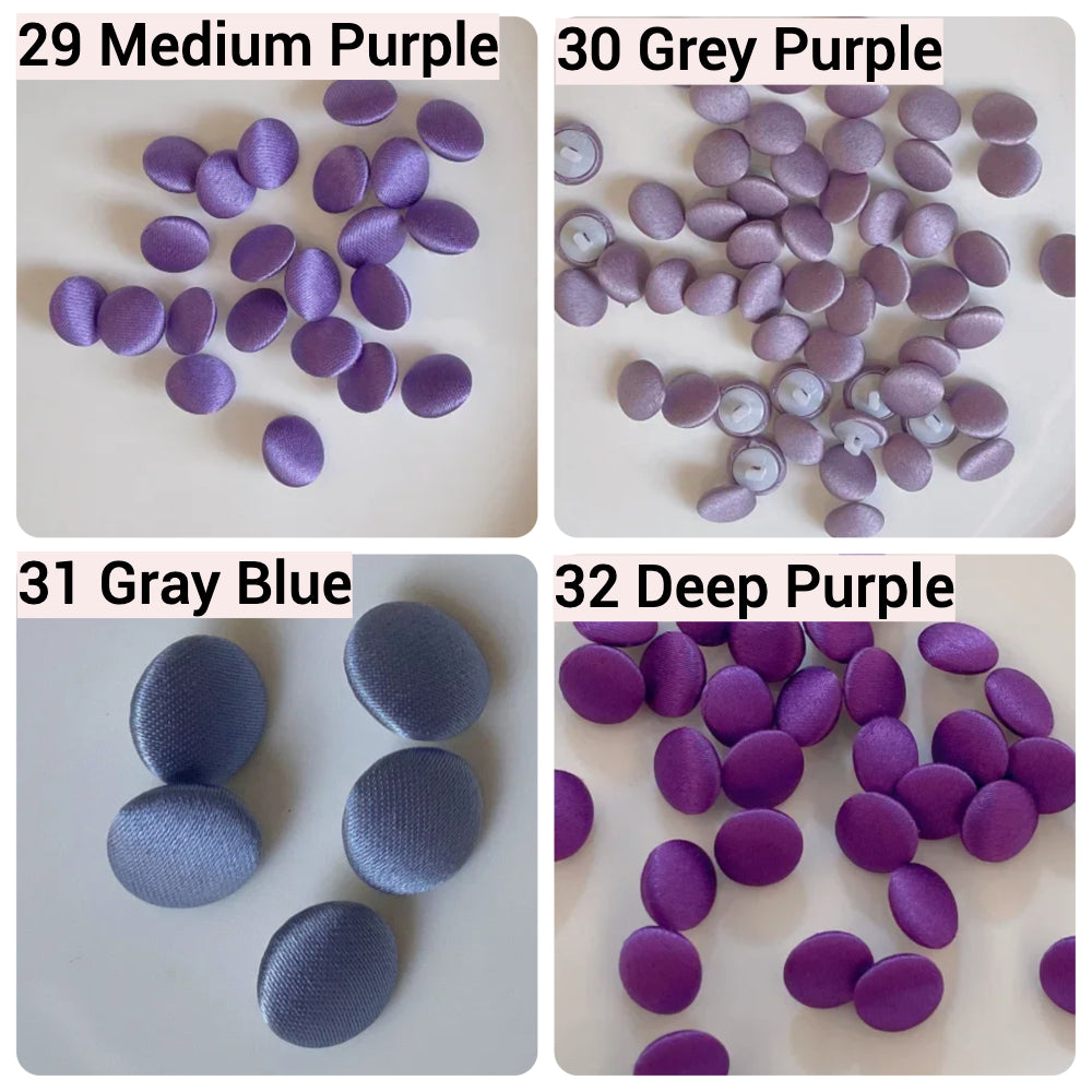 Satin Cloth Buttons & Buttonholes