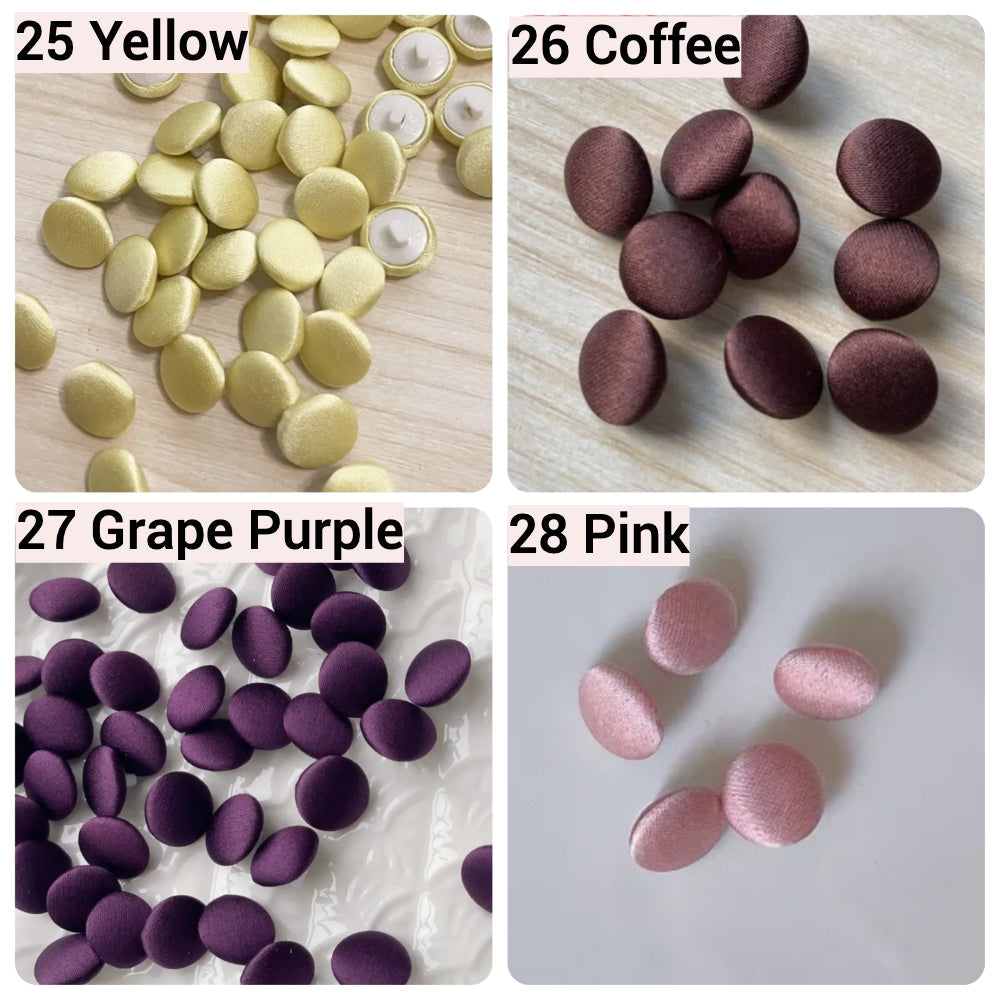 Satin Cloth Buttons & Buttonholes