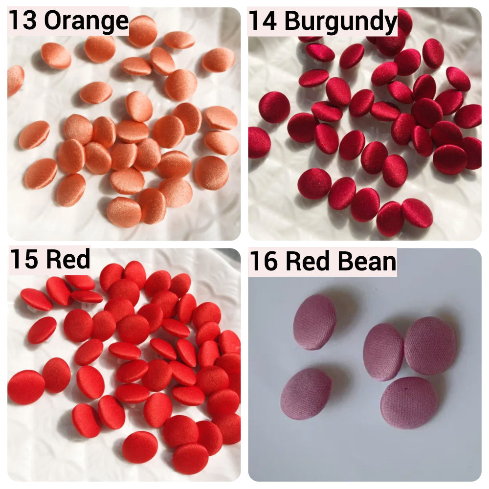 Satin Cloth Buttons & Buttonholes