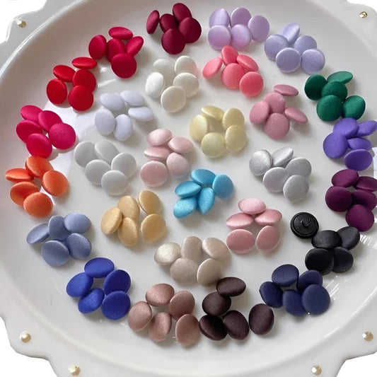 Satin Cloth Buttons & Buttonholes