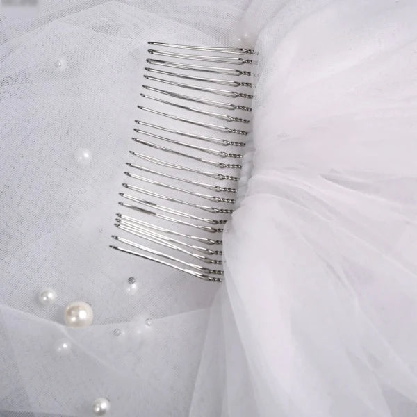 Milky Way Bridal Pearl Veil - Wedding Bridal Veil