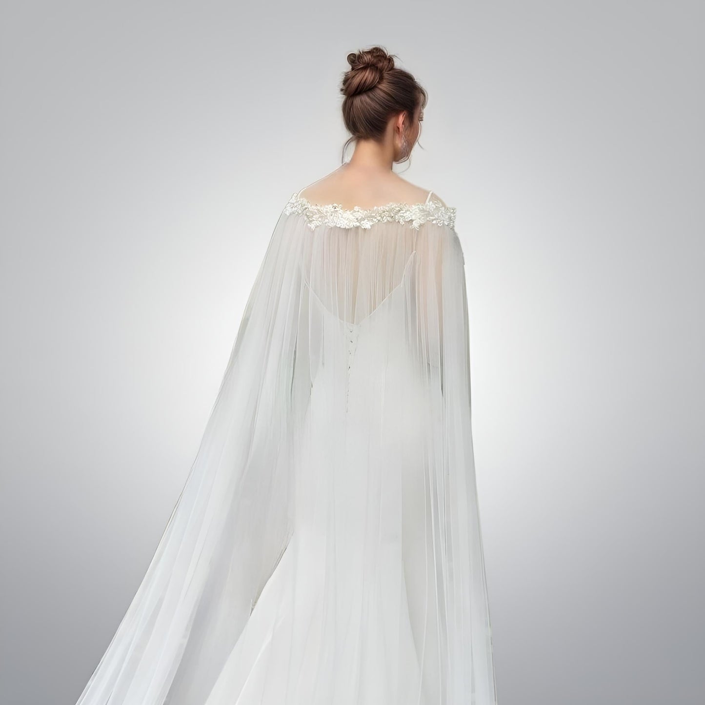 Rhinestones Beads Wedding Cape Bridal Bolero - Wedding