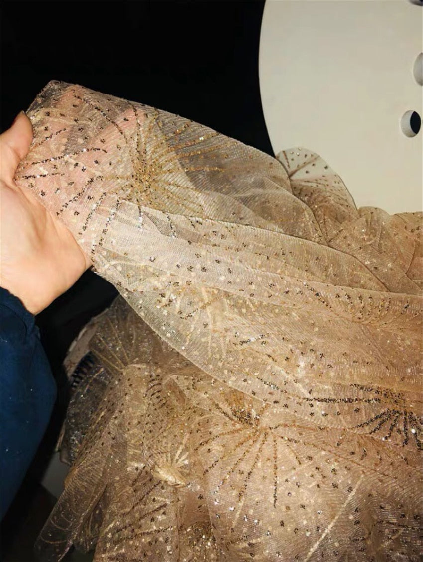 Voile de mariée cathédrale avec motif scintillant