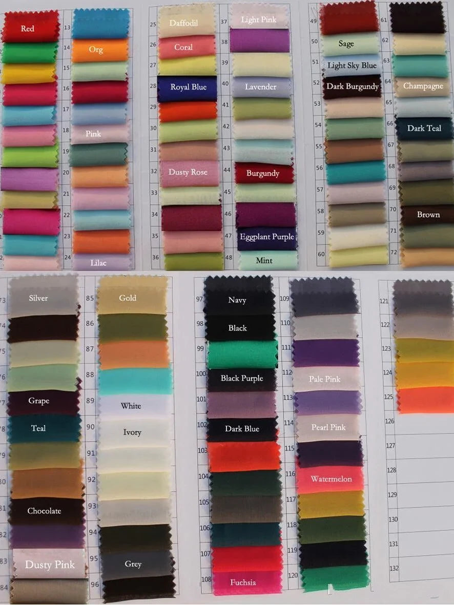 CHERI Wedding Dress - Color Chart