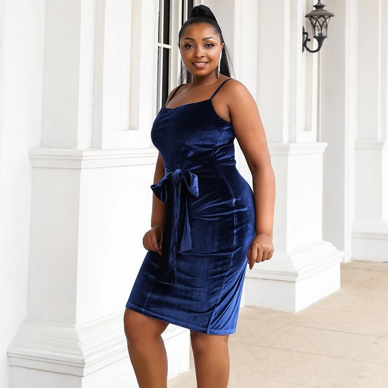 Side profile of the SASHA formal dress showing its elegant straight silhouette.