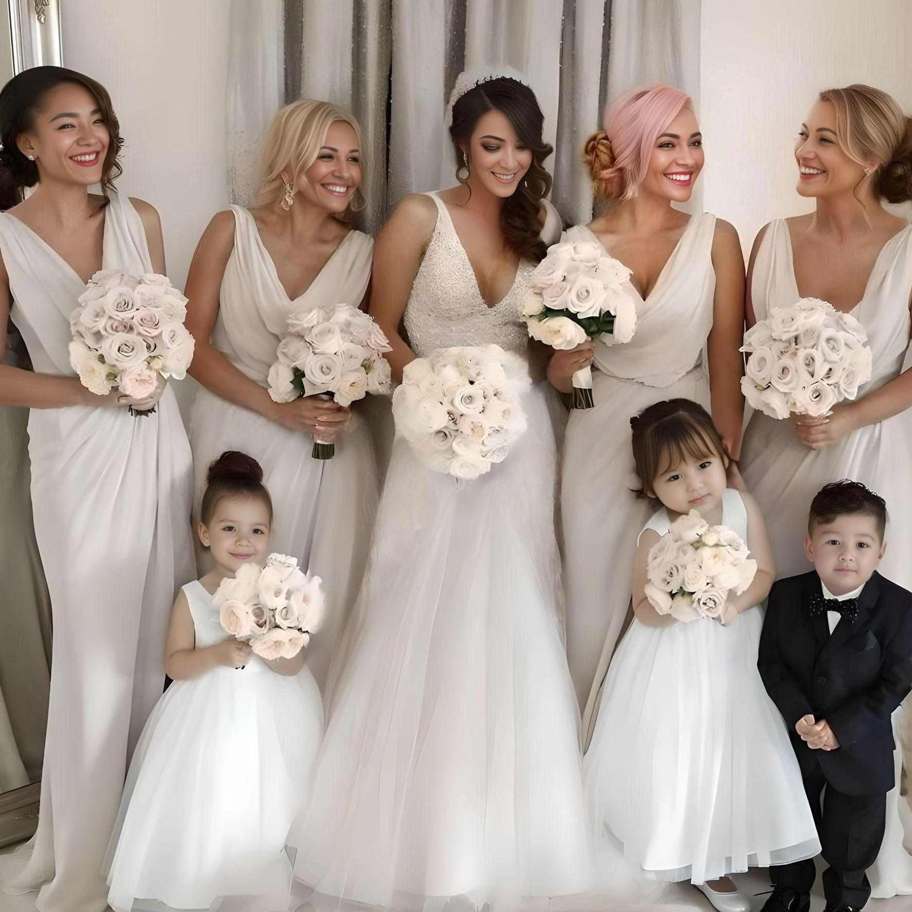 Bridesmaid Dresses Whitebox Bridal Cream V-Neck Short Sleeves Column Elegant Long Bridesmaid Dresses, CB0275 US0 Bridesmaid Dresses Whitebox Bridal Cream V-Neck Short Sleeves Column Elegant Long Bridesmaid Dresses, CB0275 US0