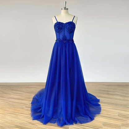 AISHA Formal Dress | Royal Blue Shiny Sweetheart Prom Dress Lula Bridal AISHA Formal Dress | Royal Blue Shiny Sweetheart Prom Dress Lula Bridal