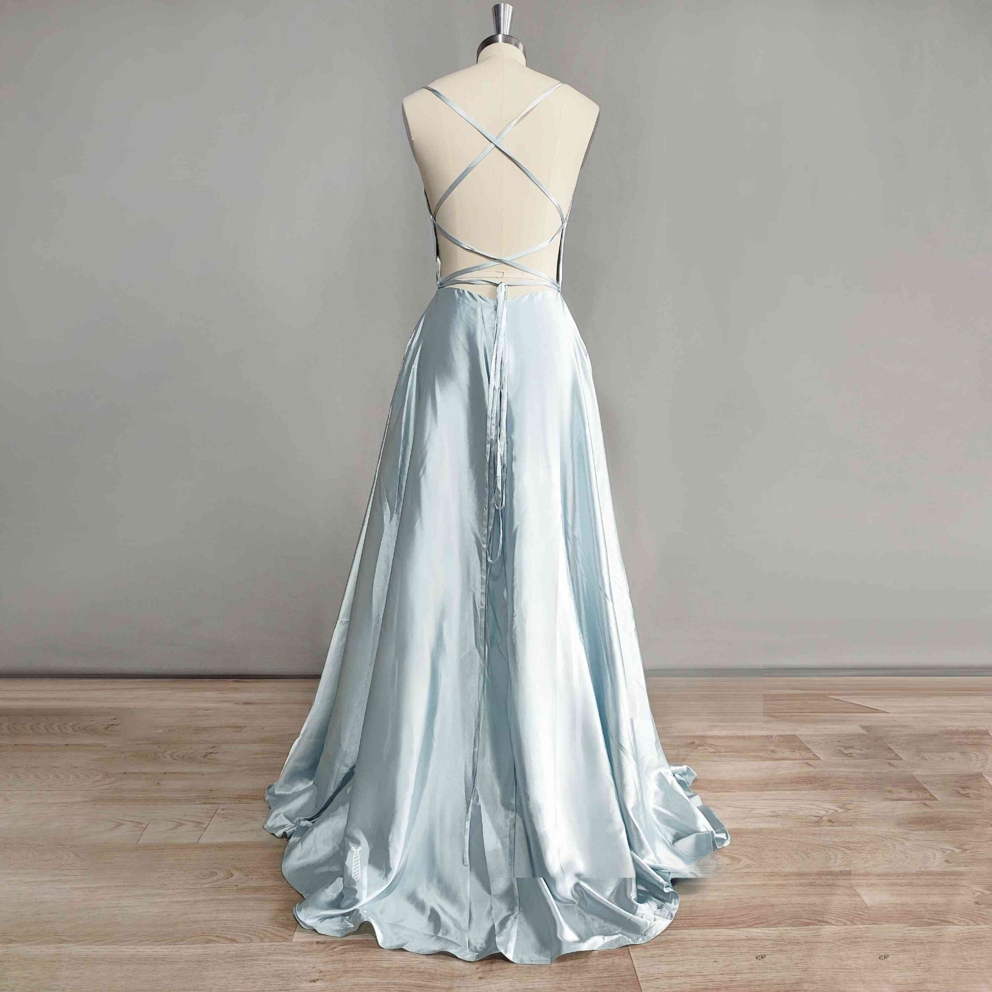 Backless design of Alina Satin Formal Dress