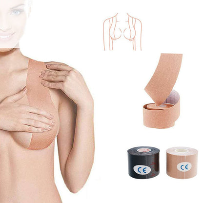 Breast Lift Tape, Waterproof Prevent Wardrobe Malfunction Strong Adhesion  Breast Push Up Tape Multipurpose Sweatproof For Dating For Wedding Dress 