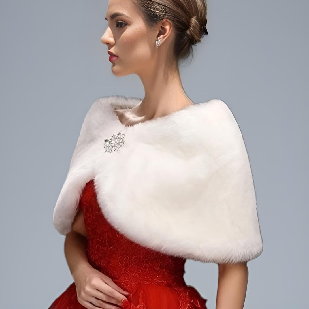 Bridal Fur Wrap Elegant Warm Wedding Accessory Lula Bridal Bridal Fur Wrap Elegant Warm Wedding Accessory Lula Bridal