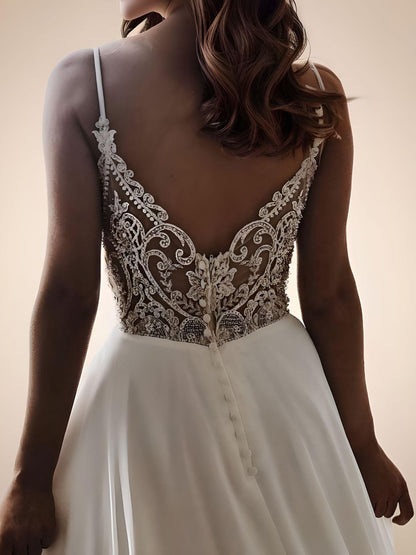 DAHLIA Wedding Dress | Elegant Chiffon Gown Lula Bridal DAHLIA Wedding Dress | Elegant Chiffon Gown Lula Bridal