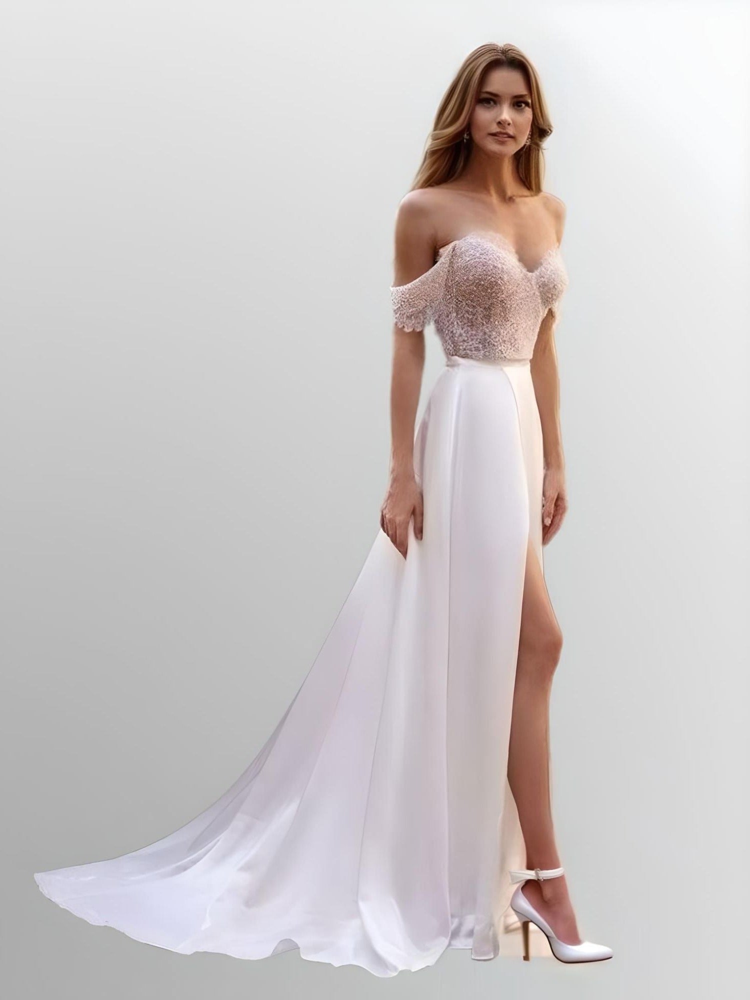 2 piece bridal gowns Clearance