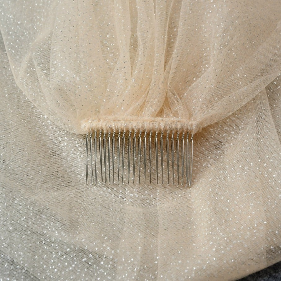 Glittering Wedding Veil (75cm - 500cm) - Bridal