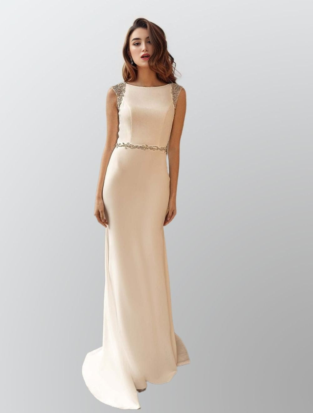 HEIDI Wedding Dress | Sleek Mermaid Bridal Gown with Gems Lula Bridal HEIDI Wedding Dress | Sleek Mermaid Bridal Gown with Gems Lula Bridal
