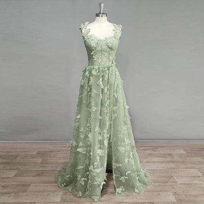 IRIE Formal Dress | 3D Butterfly Lace Tulle Prom Gown Lula Bridal IRIE Formal Dress | 3D Butterfly Lace Tulle Prom Gown Lula Bridal