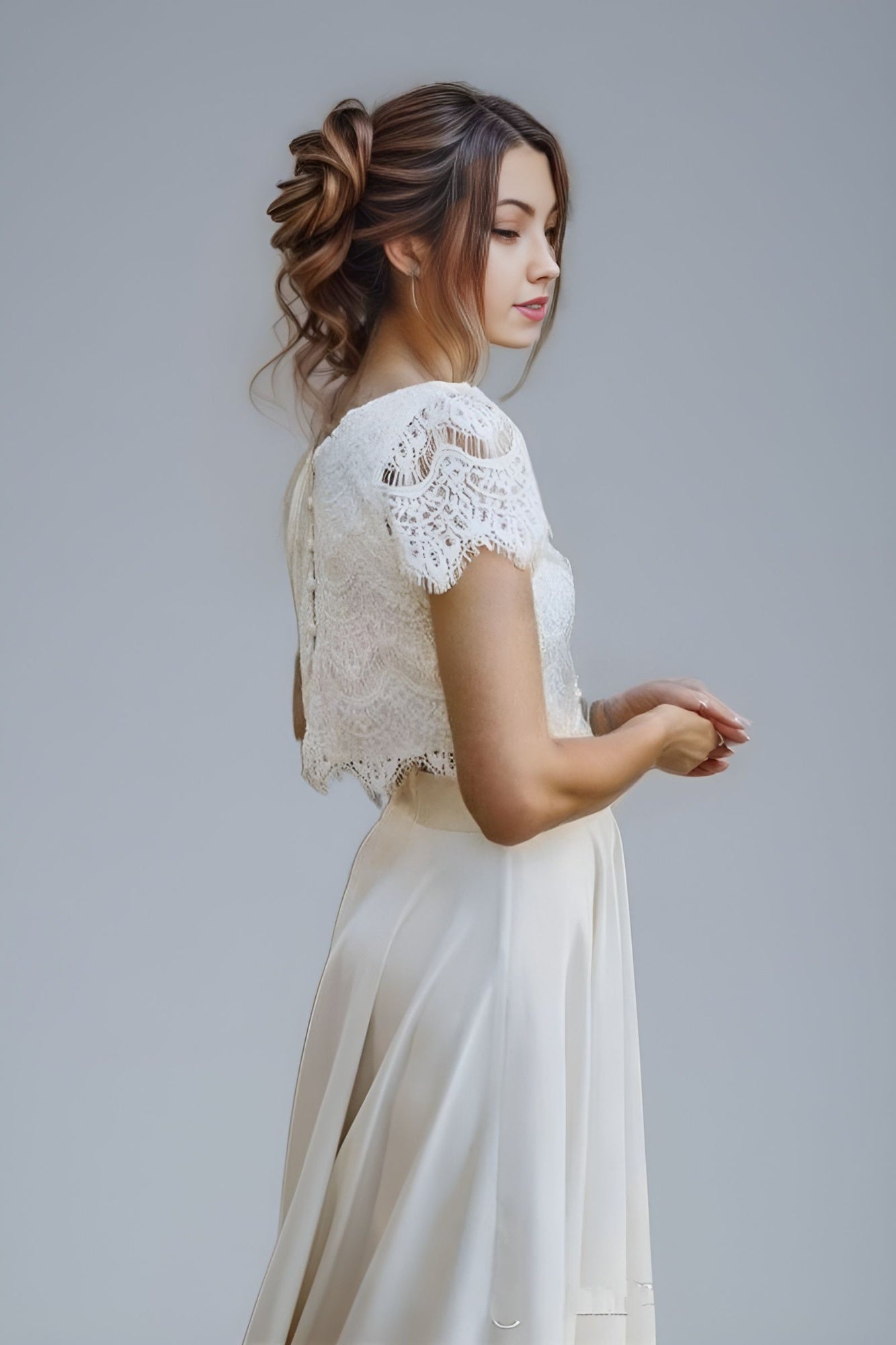 LULA Bridal - JANET Two Piece Wedding Dress Custom made – Lula Bridal