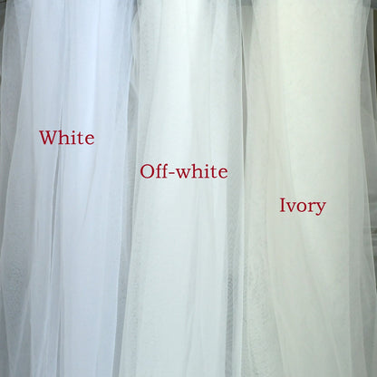 Voile de mariée transparent doux