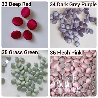 Satin Cloth Buttons & Buttonholes