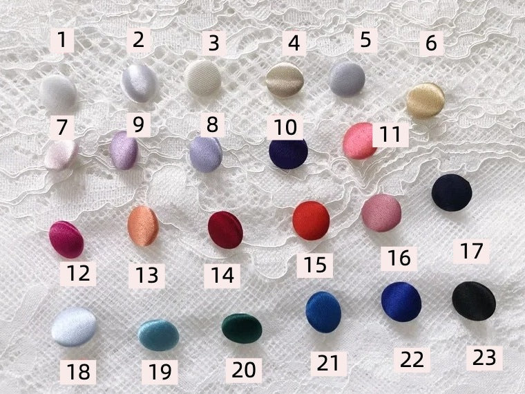 Satin Cloth Buttons & Buttonholes