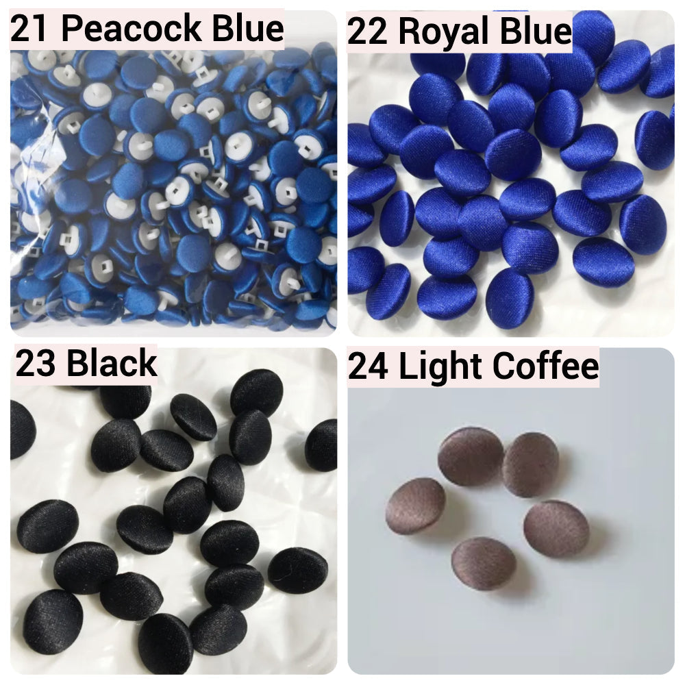 Satin Cloth Buttons & Buttonholes
