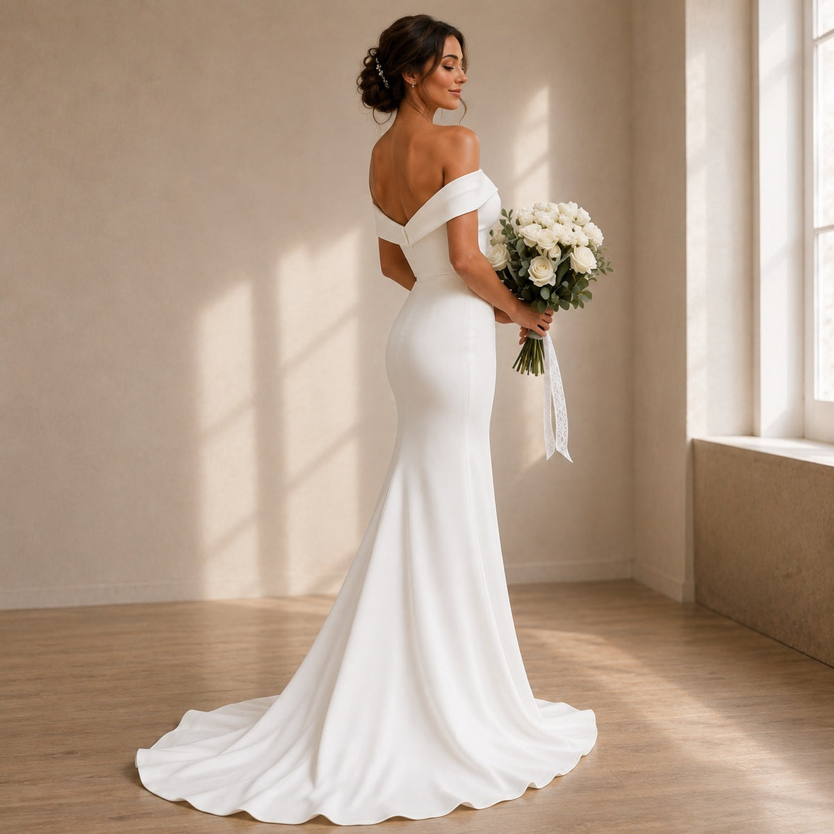 fitted silhouette wedding dress HODGE long wedding gown with Color:CHAMPAGNE MULTI Steve madden Ladivine CD393CL Women's Formal