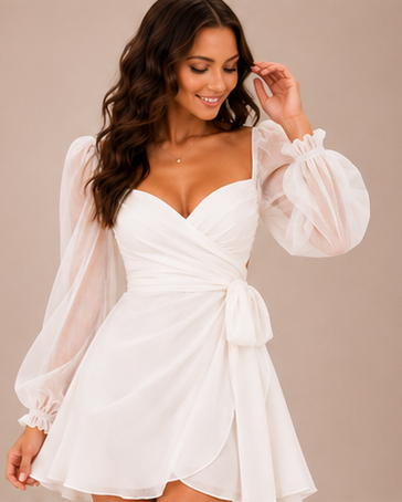 Sheer bridal sleeve accessory for arm coverage wedding dress