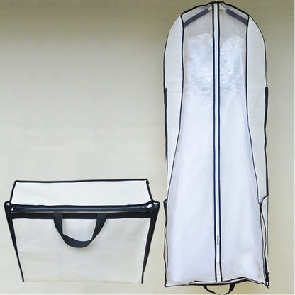 Portable Foldable Wedding Dress Dust Cover - Beige /