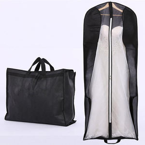 Portable Foldable Wedding Dress Dust Cover - Black /