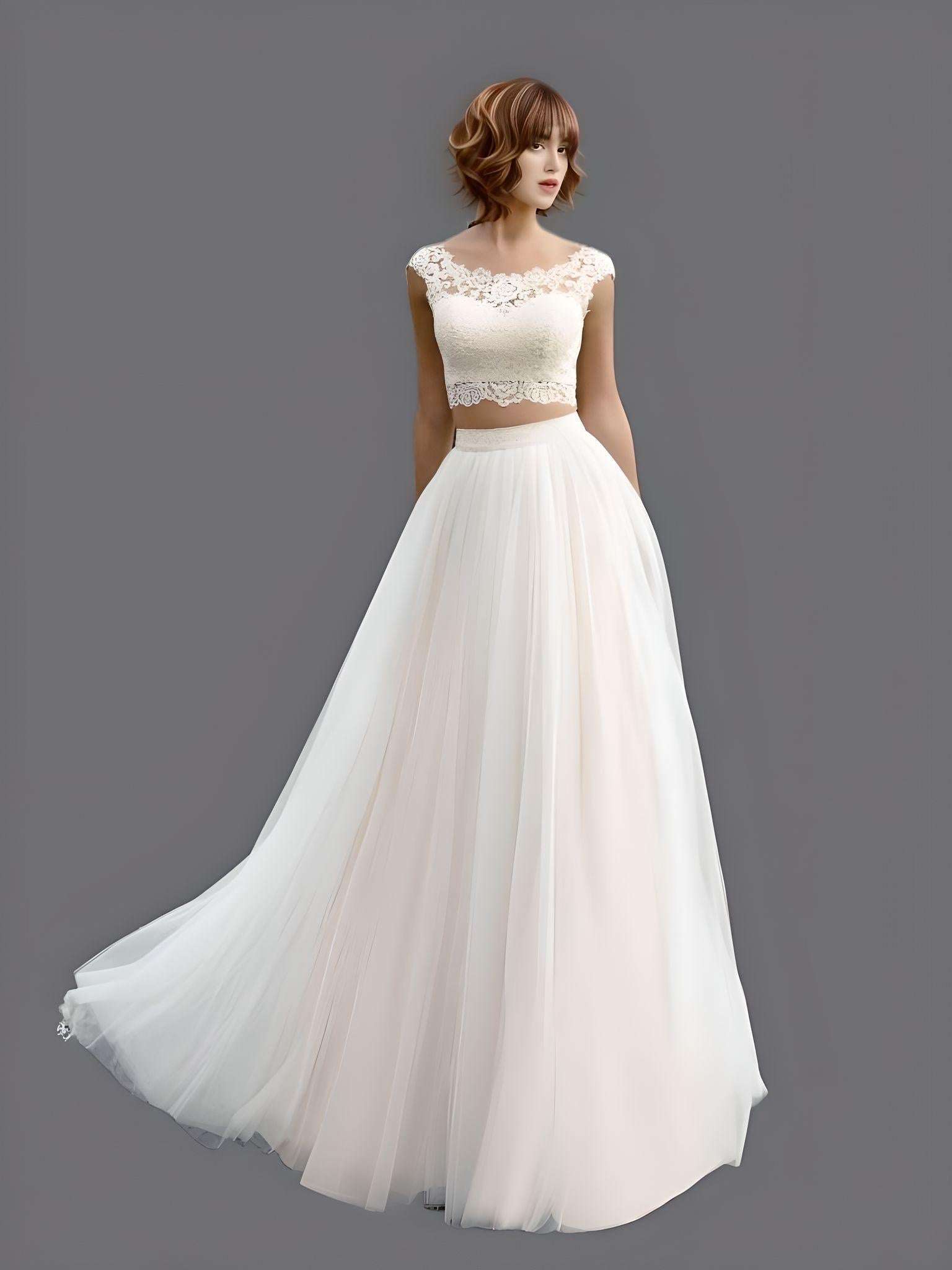 Gorgeous Crop Top Wedding Dress Inspiration | Bridal Musings