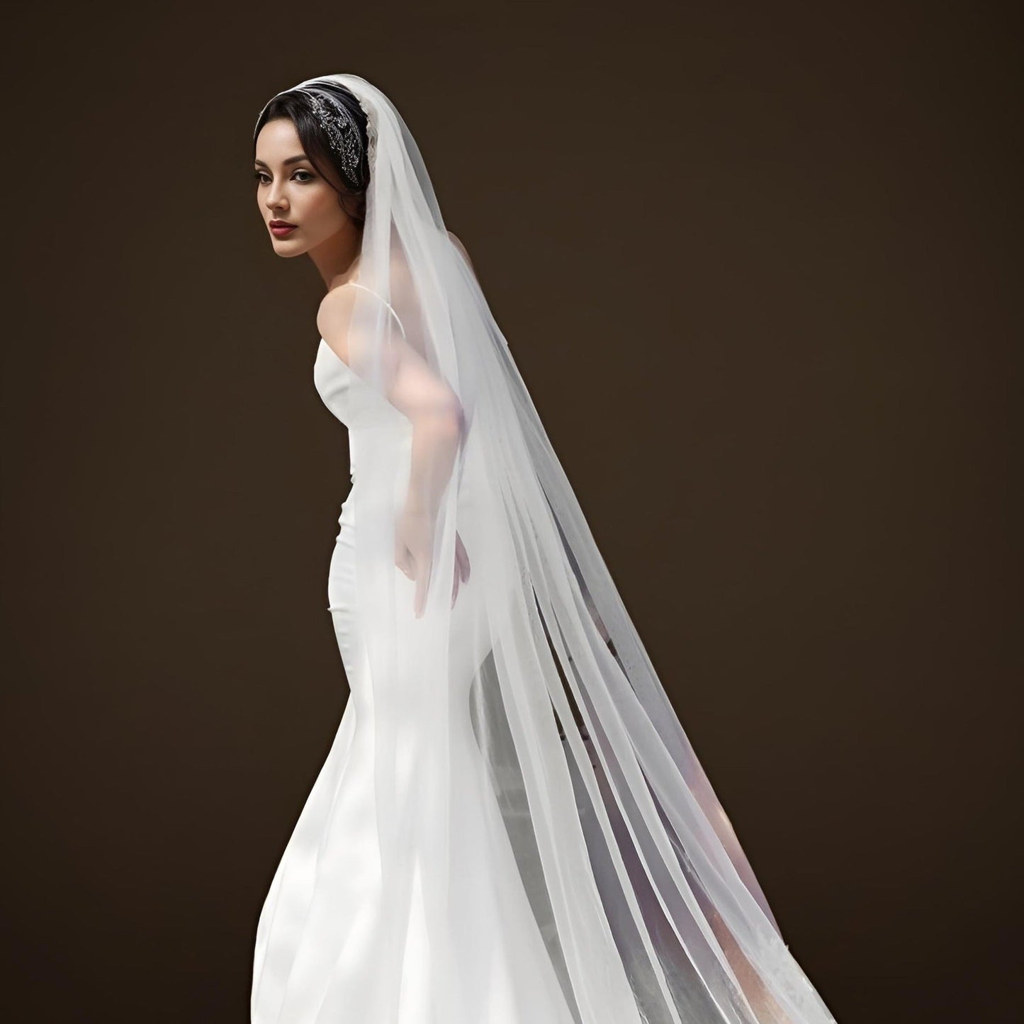 Two Tier Cathedral Wedding Veil (100cm - 500cm)