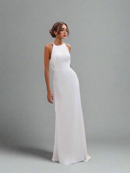 VIRGINIA Wedding Dress | Halter Backless Mermaid Bridal Gown Lula Bridal VIRGINIA Wedding Dress | Halter Backless Mermaid Bridal Gown Lula Bridal