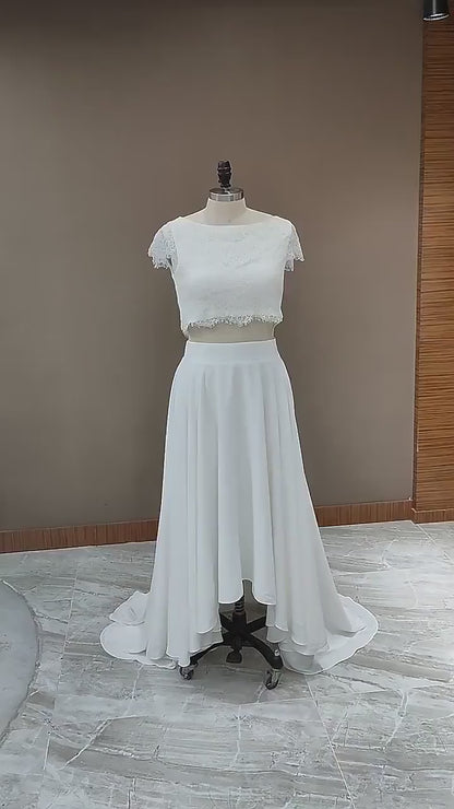 JANET Two Piece Wedding Dress