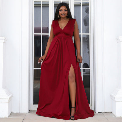 red flowy prom dress Simple Satin Tea Length Dress, Red Homecoming Dresses US 6 / Red (As Picture) this dress exudes confidence and sophistication Hot Red Short Halter Layered